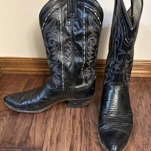 Dan Post Black Lizard Boots